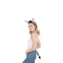 საკარნავალო ნაკრები ზებრის თმის სამაგრი, კუდი P’tit Clown