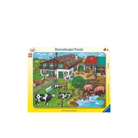 ფაზლი 33 ნაწილით Animals And Their Families Ravensburger