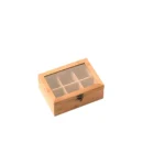 ერთჯერადი ჩაის შესანახი სათავსო, ბამბუკის  21.5x15x8.5 სმ Kesper