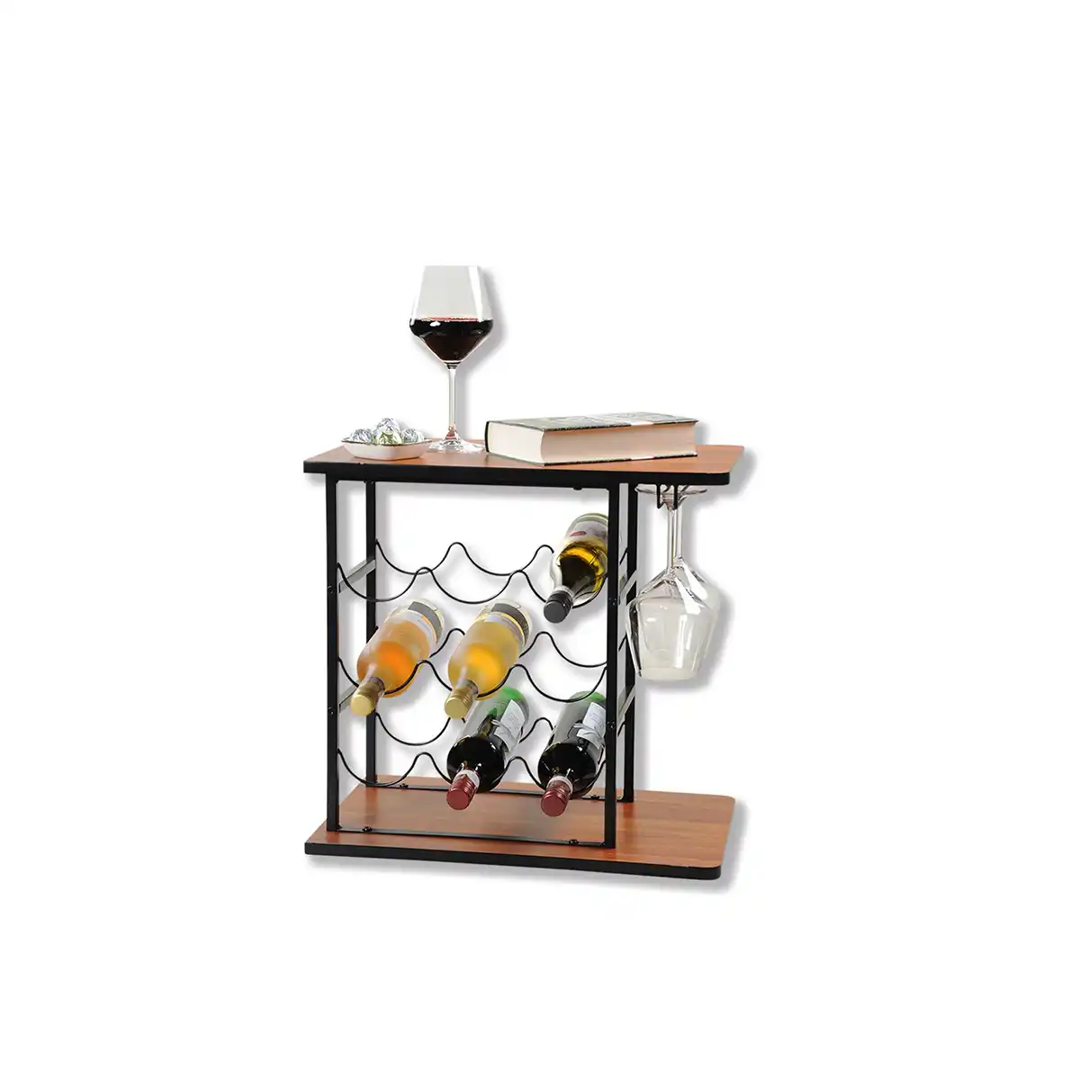 Kesper Wine Rack With Two Glasses 50 30 CM SuperStore.ge Online shop of Super chain stores