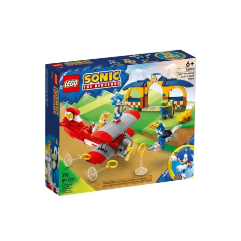 კუბიკები 292 ერთეული Tails' Workshop and Tornado Plane Sonic The Hedgehog Lego