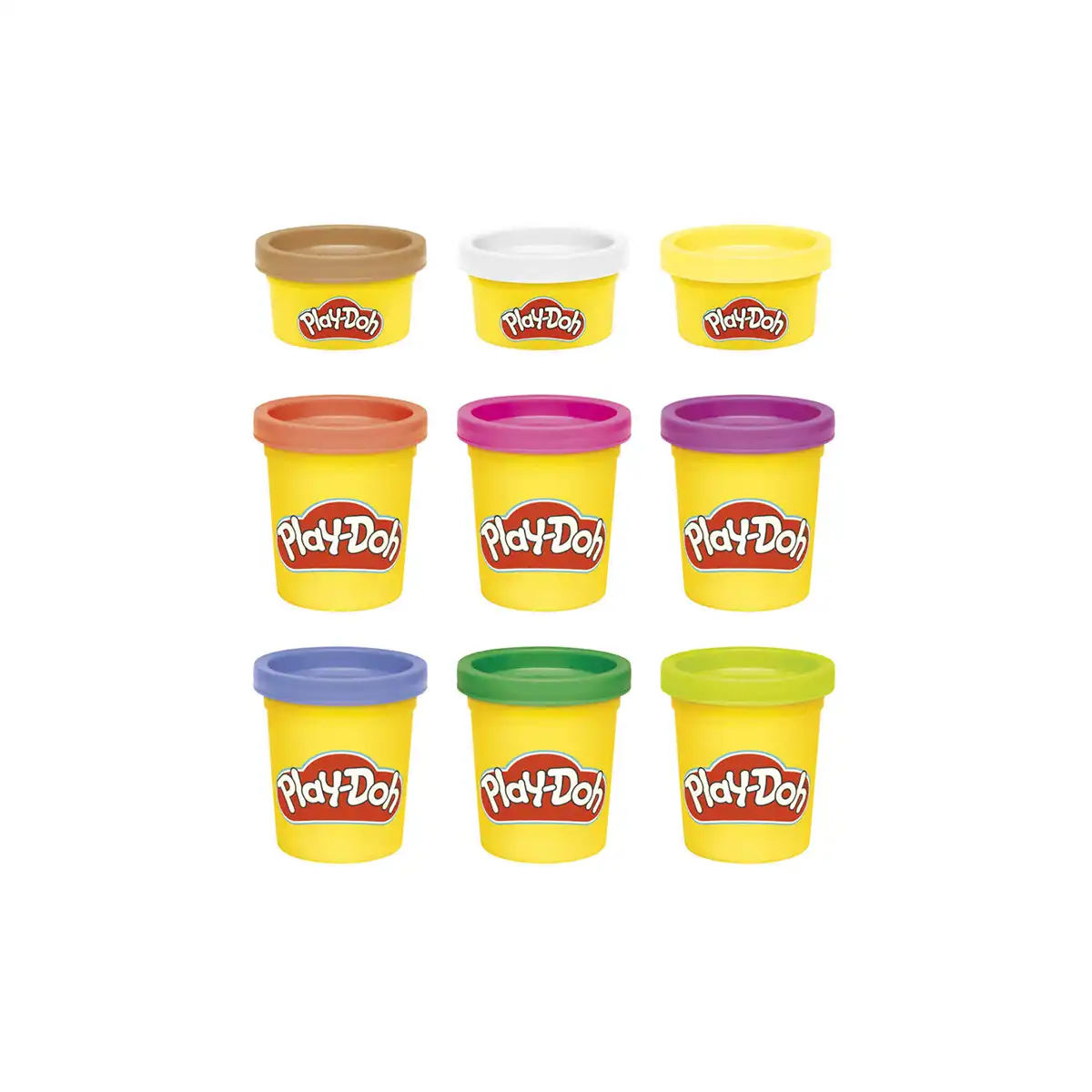 17 mini pots of Play-Doh in a variety of colours! Ages 2+