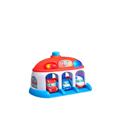 მანქანების სადგომი სამი მცირე ზომის მანქანით Teamsterz HTI Toys