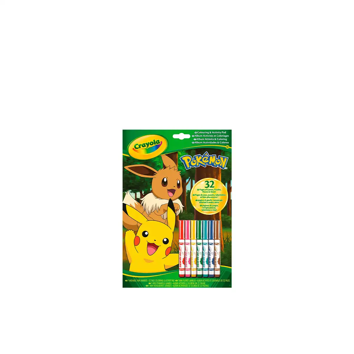 Crayola-Pokemon Activity Book With 7 Markers -  – Online shop  of Super chain stores