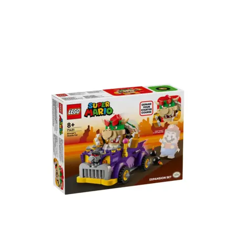 კუბიკები 458 ერთეული Bowser's Muscle Car Expansion Set Super Mario Lego