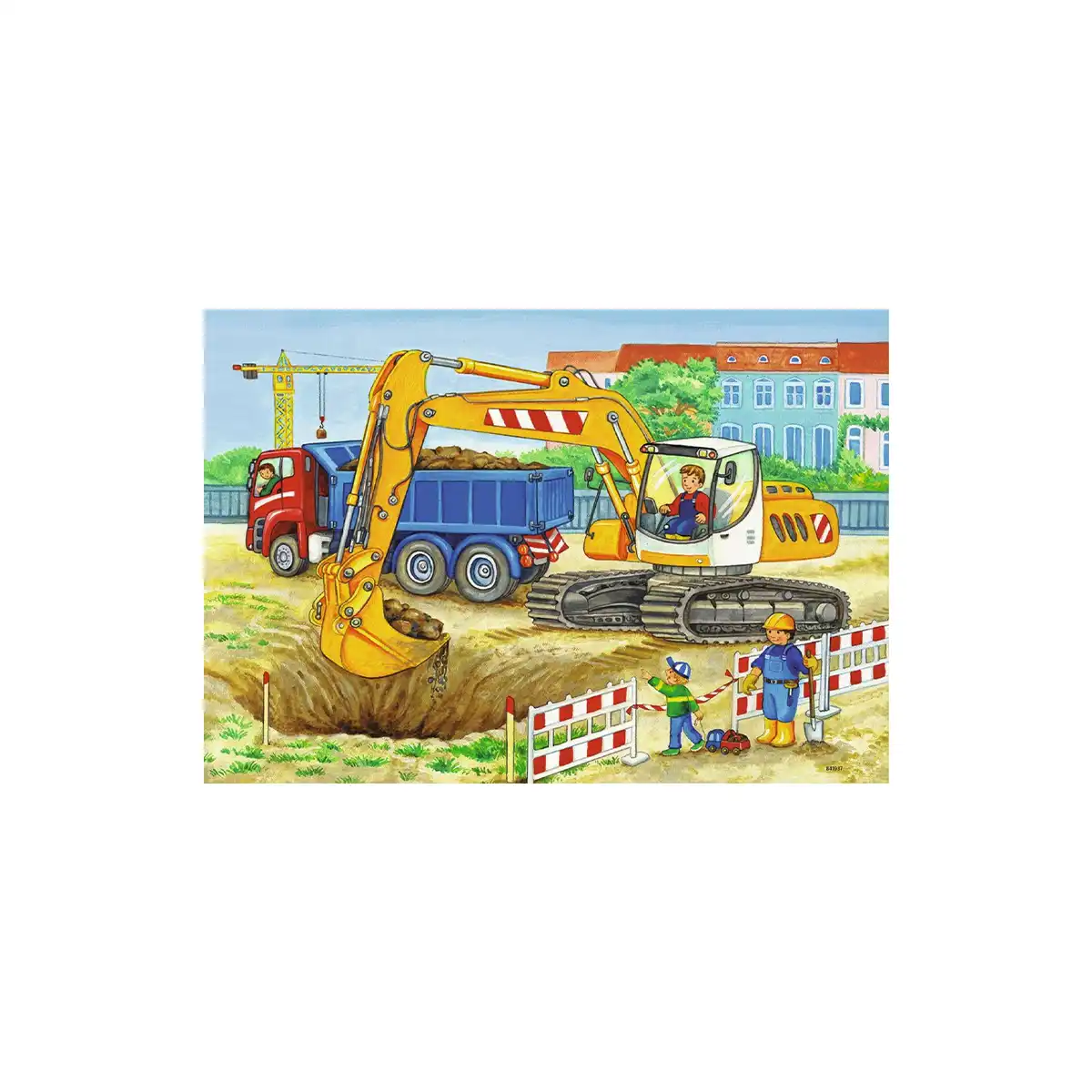 ფაზლი 2x12 ნაწილით Construction Site And Farm Ravensburger - Image 2