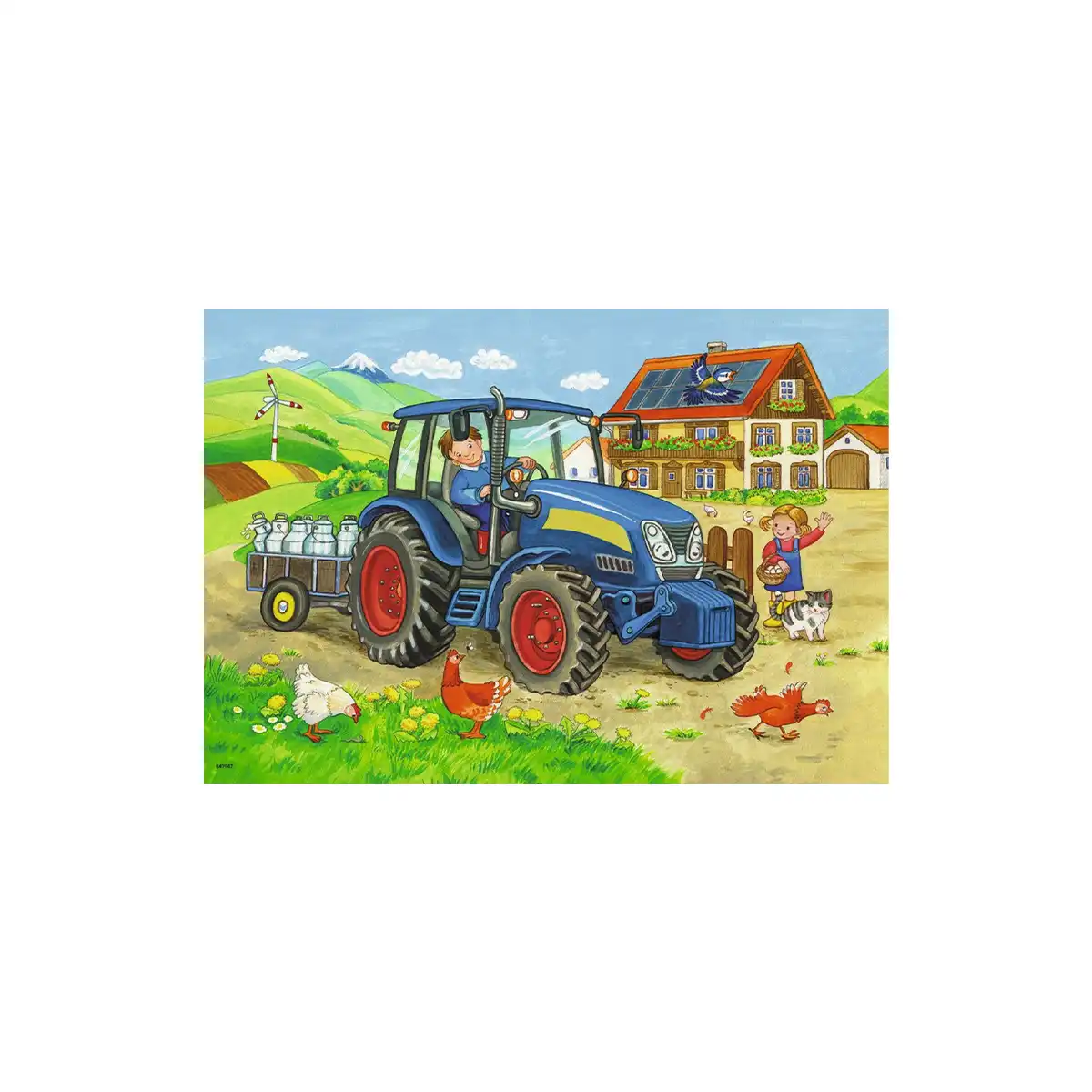 ფაზლი 2x12 ნაწილით Construction Site And Farm Ravensburger - Image 3