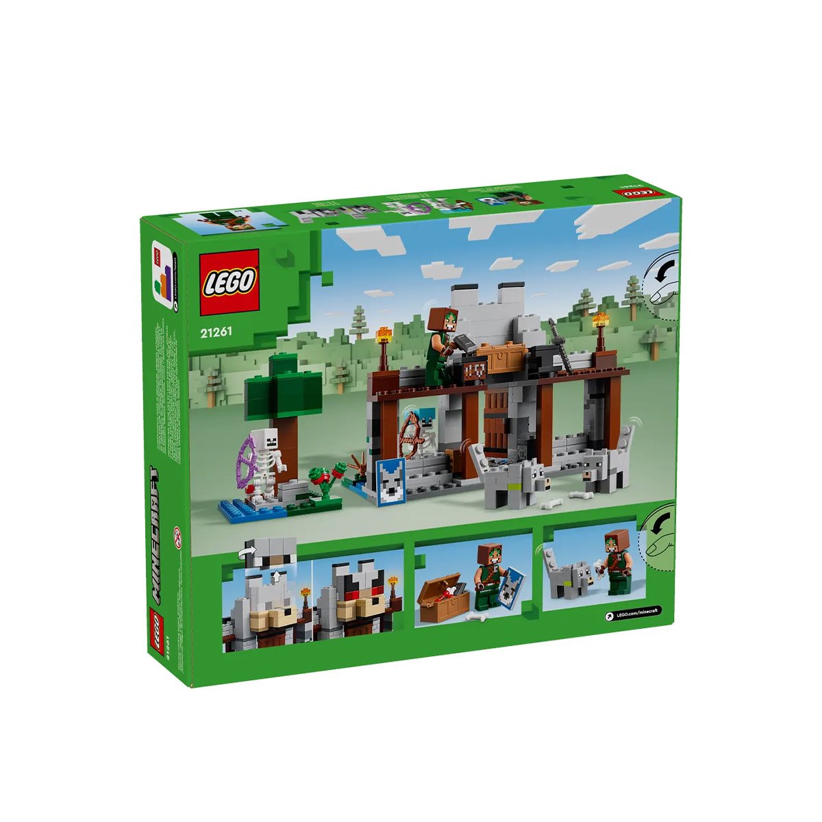 Minecraft wolf lego sale