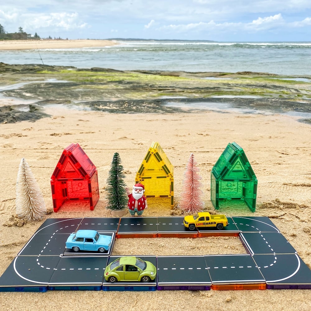 Learn & Grow Toys-Magnetic Tiles Road Pack 40 Pieces - Image 7