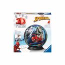 ფაზლი სამგანზომილებიანი 72 ნაწილით Spider-Man Marvel Puzzle Ball Ravensburger