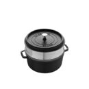 ქვაბი თუჯის უჟანგავი ფოლადის საწურით 3.8 ლ La cocotte Staub