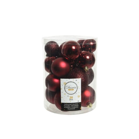 Kaemingk Christmas Tree Bauble Set 1x20