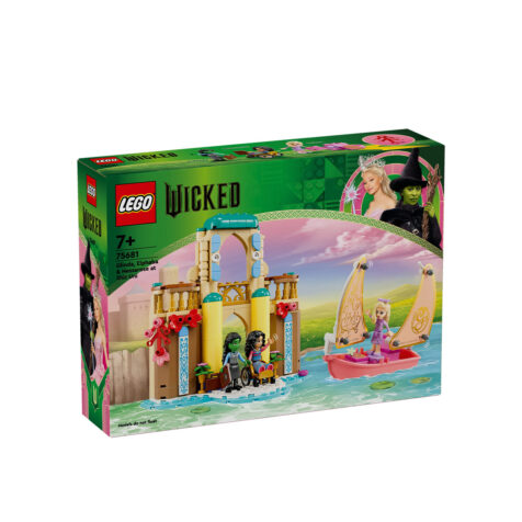 კუბიკების ნაკრები 304 ერთეული Glinda, Elphaba & Nessarose at Shiz University Wicked Lego