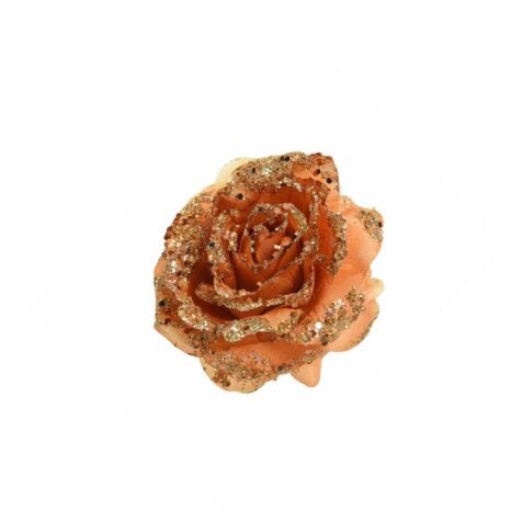 Kaemingk Christmas Decorative Flower With Clip 14x8.5 CM
