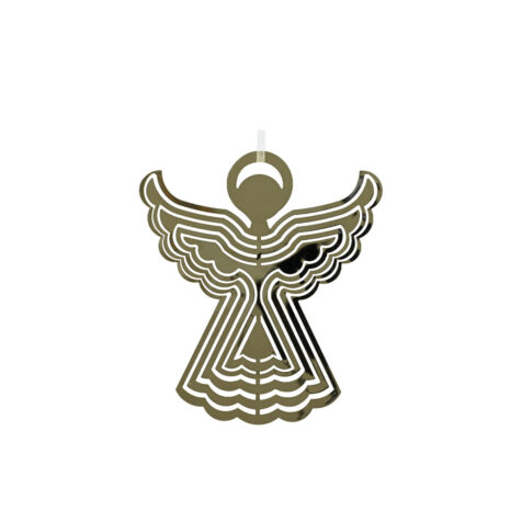 საახალწლო დეკორაცია ანგელოზი მეტალის 9 სმ Kaemingk