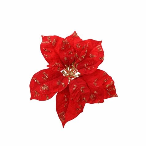 Kaemingk Christmas Decorative Flower With Clip 8 CM