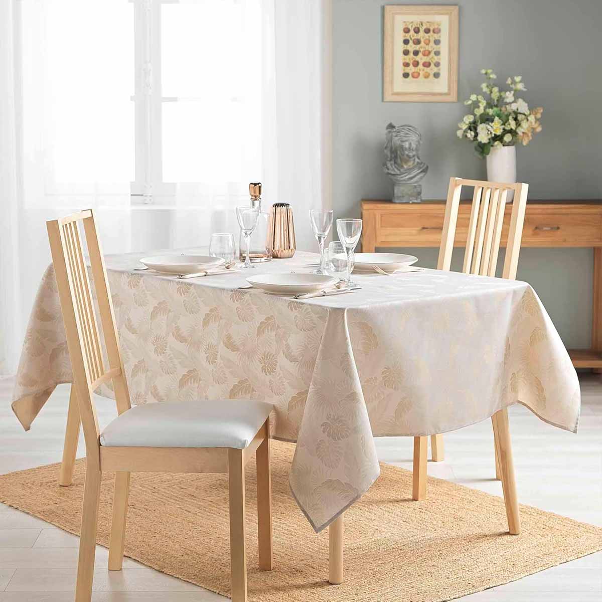 U10 Tablecloth With Leaves 140x250 CM - Image 5