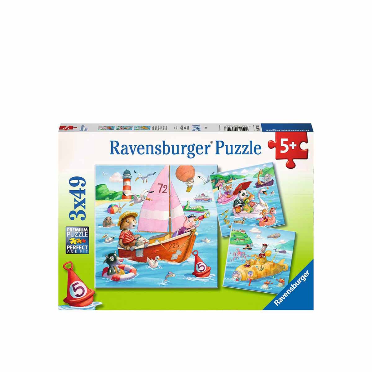 ფაზლი 3×49 ნაწილით Fun On The Water Ravensburger