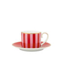 ფინჯანი ლამბაქით 125 მლ Stripes Love Birds Pip Studio
