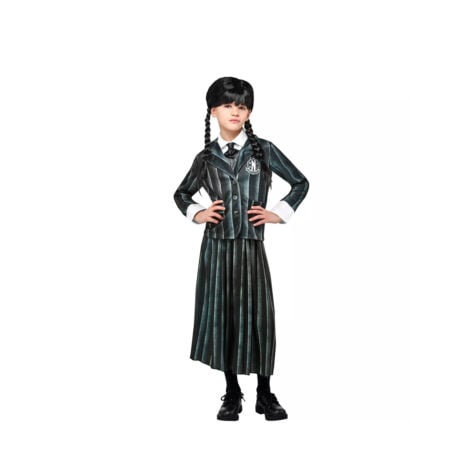 საკარნავალო ფორმა 9-10 წლის ბავშვისთვის Wednesday Addams Nevermore Academy Girl Rubie’s