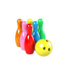 ბოულინგის ნაკრები 6 კეგლი და 1 ბურთი პლასტმასის Dema-stil