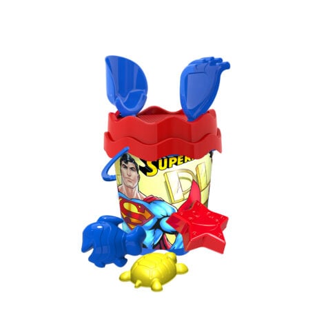ქვიშის სათამაშო ნაკრები პლასტმასის 1x7 Superman Demastil