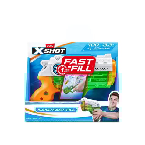 წყლის თოფი 19x13 სმ Nano Fast-Fill X-Shot Zuru