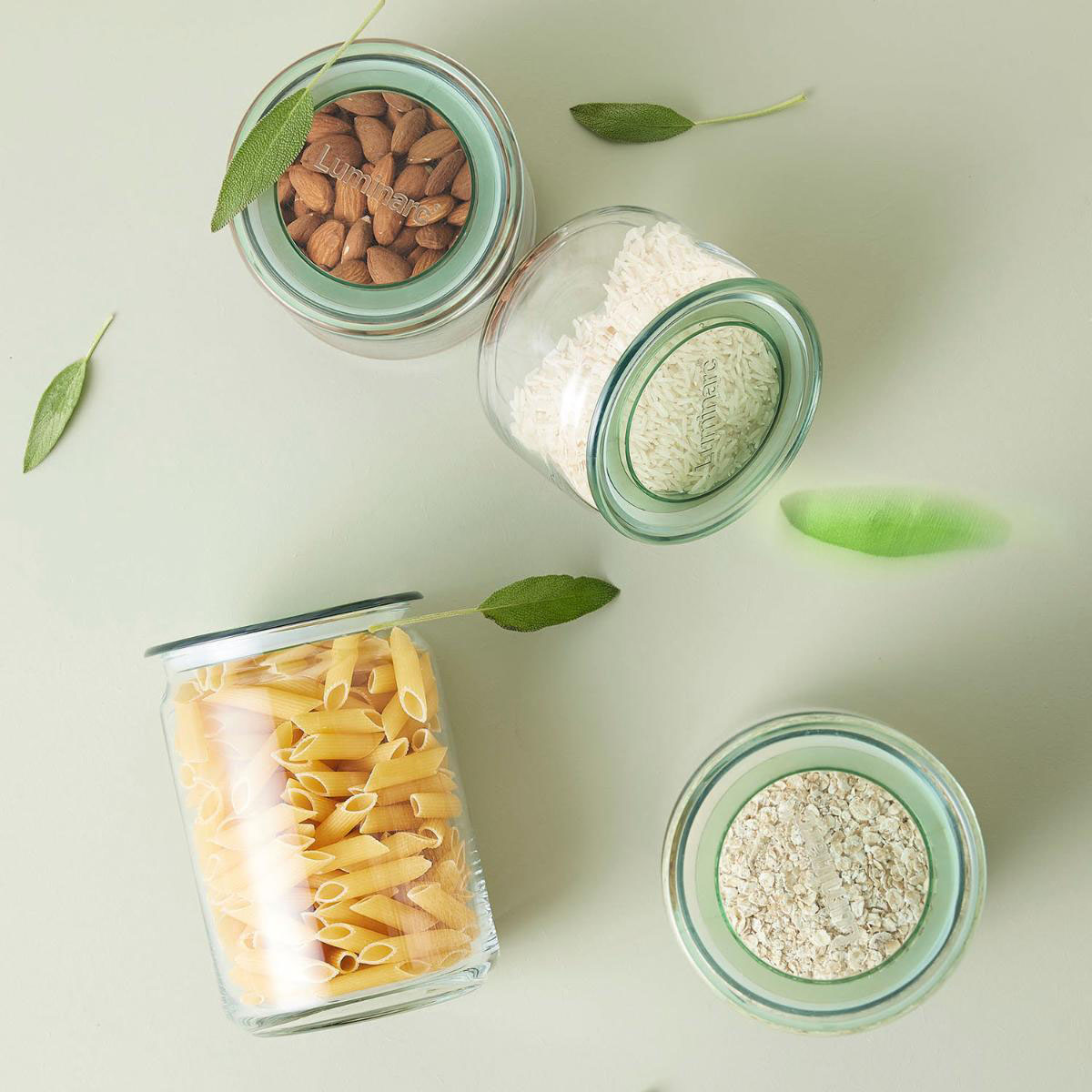 ქილა თავსახურით 1.5 ლ Pure Olive Green Luminarc - Image 4