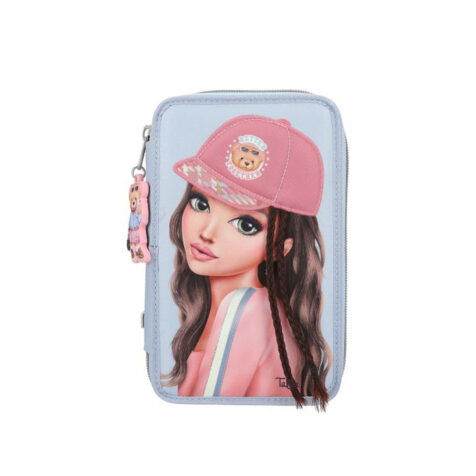 Top Model-Team Teddy Triple Pencil Case With Application