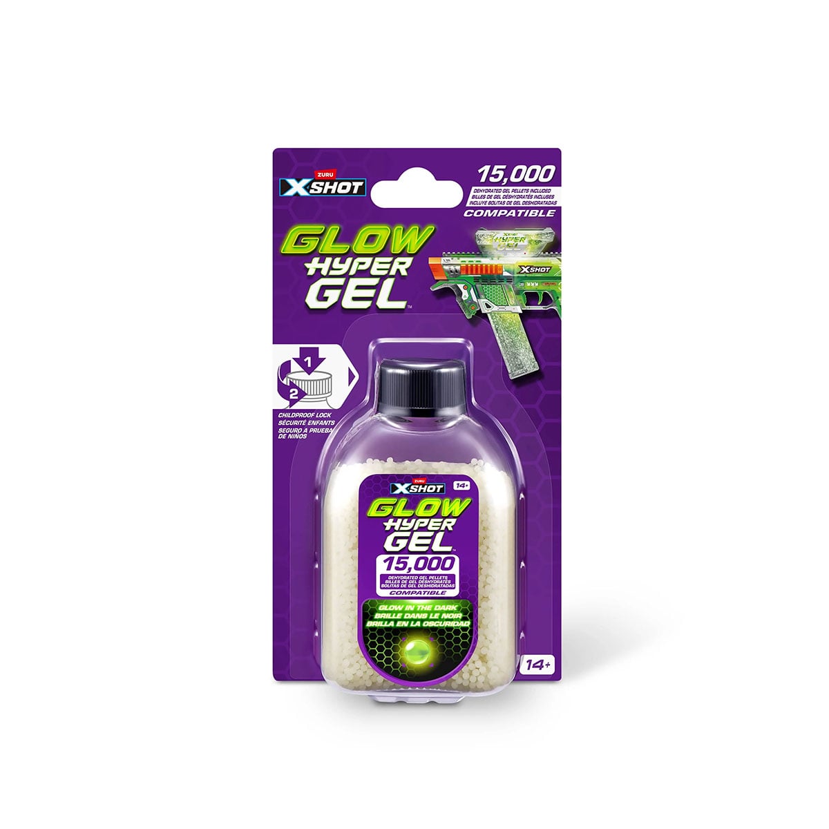 ტყვიები პლასტმასის თოფის 1×15 000 X-Shot Hyper Gel Zuru