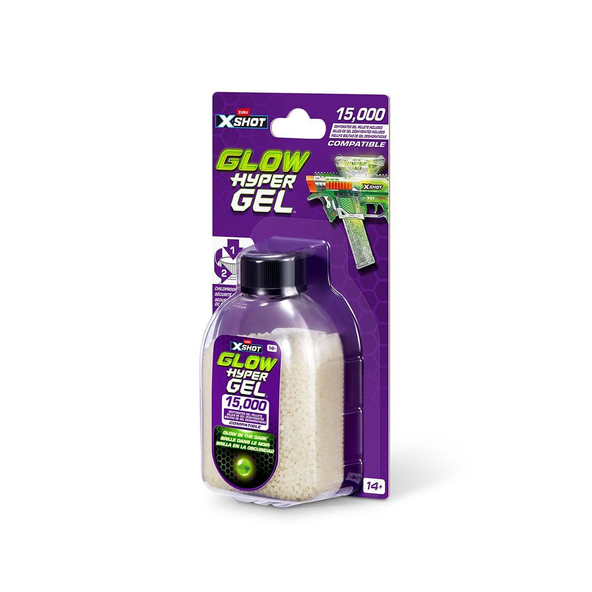 ტყვიები პლასტმასის თოფის 1×15 000 X-Shot Hyper Gel Zuru - Image 2
