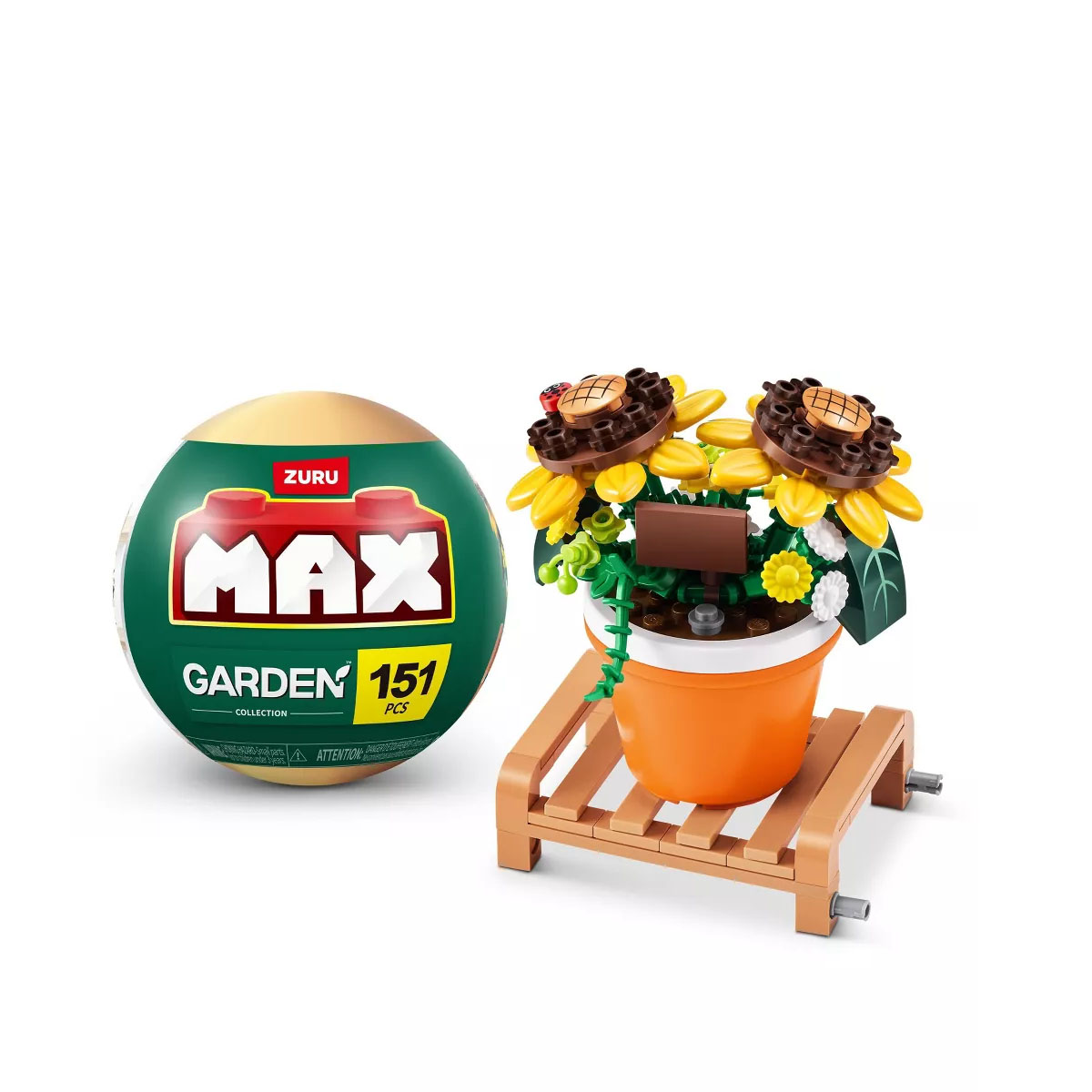 კუბიკების ნაკრები კაფსულაში მცენარე ქოთნით MAX Potted Plants Zuru - Image 3