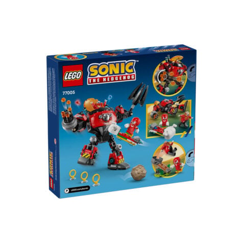 კუბიკების ნაკრები 350 ერთეული Knuckles vs. Dr. Eggman Egg Crusher Mech Sonic & Dr Eggman Lego 77005