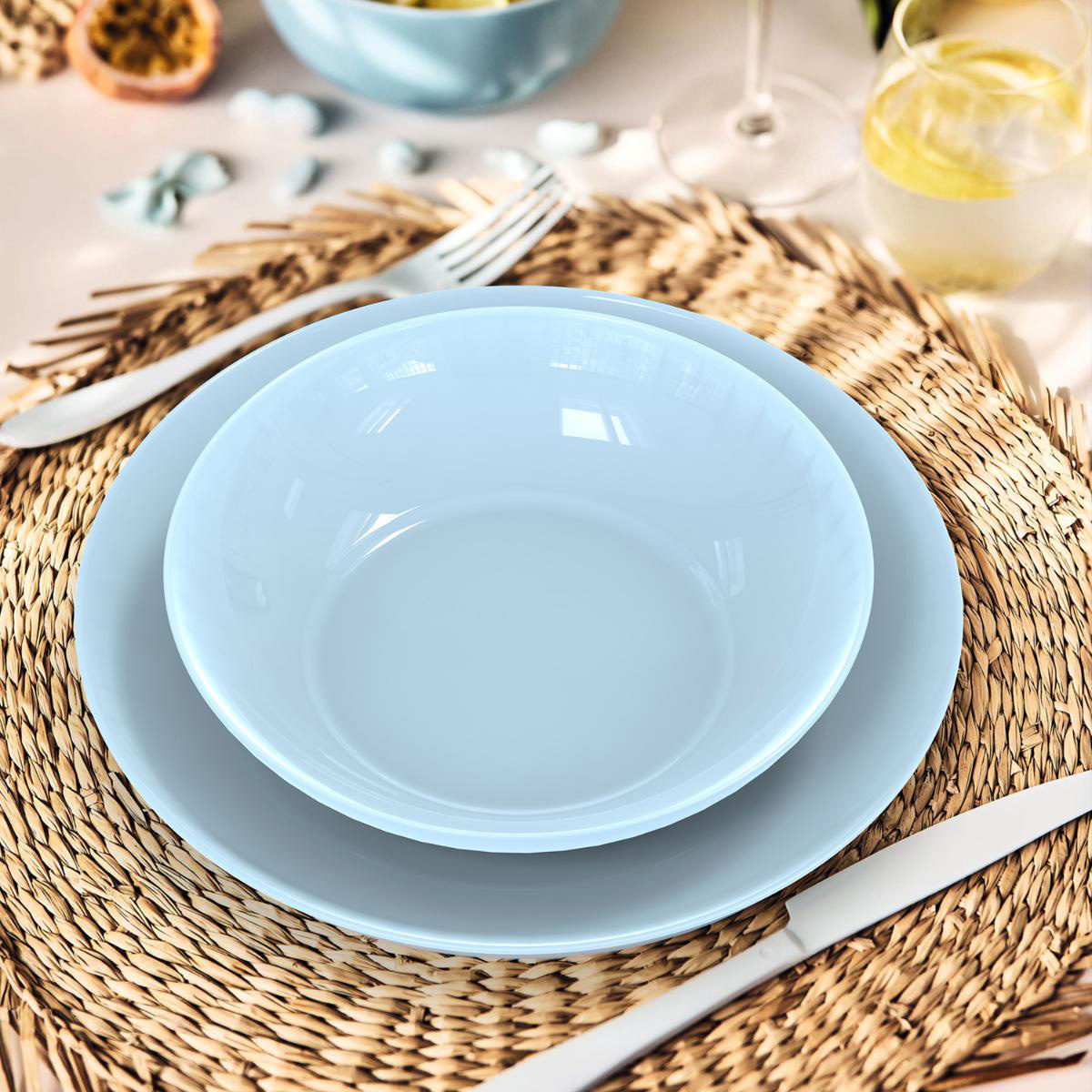 Luminarc Apy Paradise Blue Dinner Set 1×18