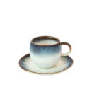 Easy Life Nuances Blue Porcelain Cup With Plate 120 ML