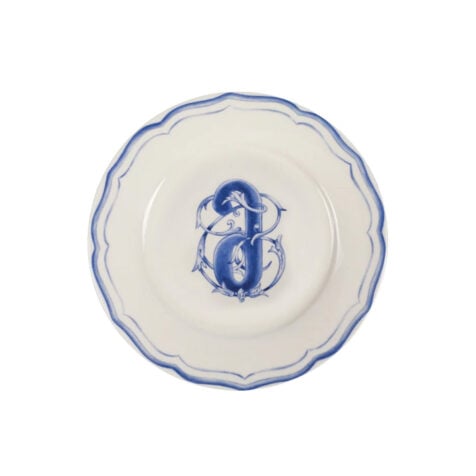 Super Georgian Letters Dessert Plate With Letter “მ” 21CM