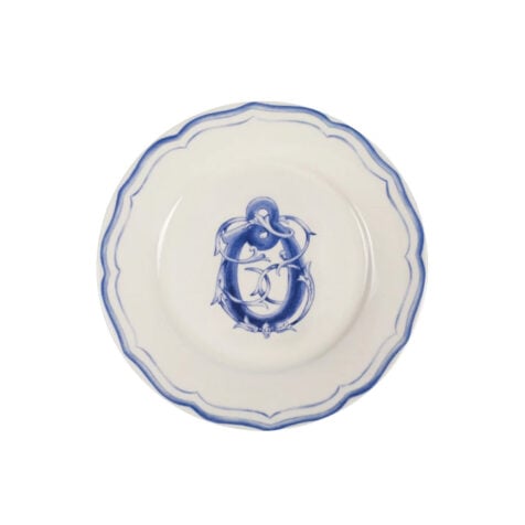 Super Georgian Letters Dessert Plate With Letter “ტ” 21CM