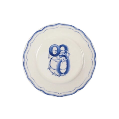 Super Georgian Letters Dessert Plate With Letter “ფ” 21CM