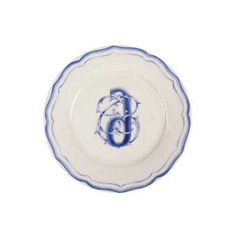Super Georgian Letters Dessert Plate With Letter “ძ” 21 CM