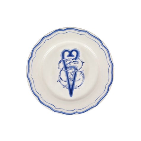 Super Georgian Letters Dessert Plate With Letter “წ” 21 CM
