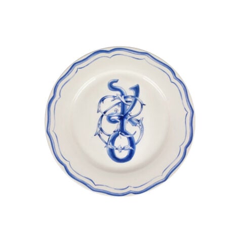 Super Georgian Letters Dessert Plate With Letter “ჭ” 21 CM