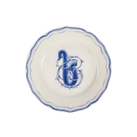 Super Georgian Letters Dessert Plate With Letter “ხ” 21 CM