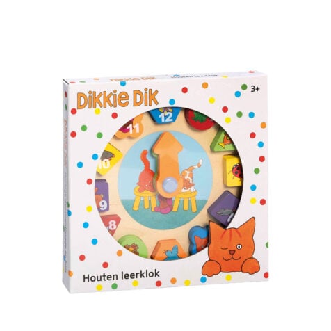 ხის საათი განმავითარებელი 26 სმ Dikkie Dik Bambolino Toys