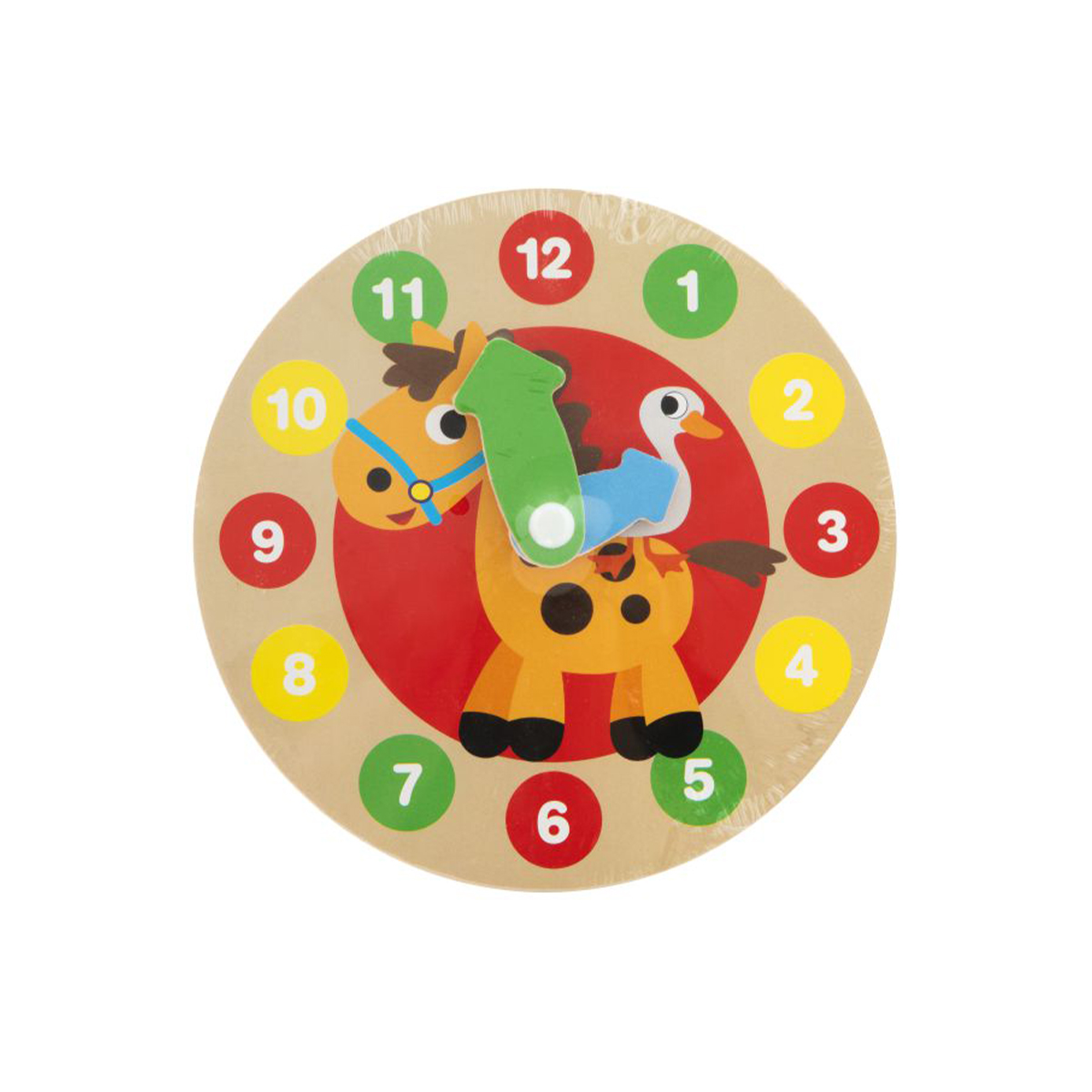 Moxy My First Wooden Clock Animals