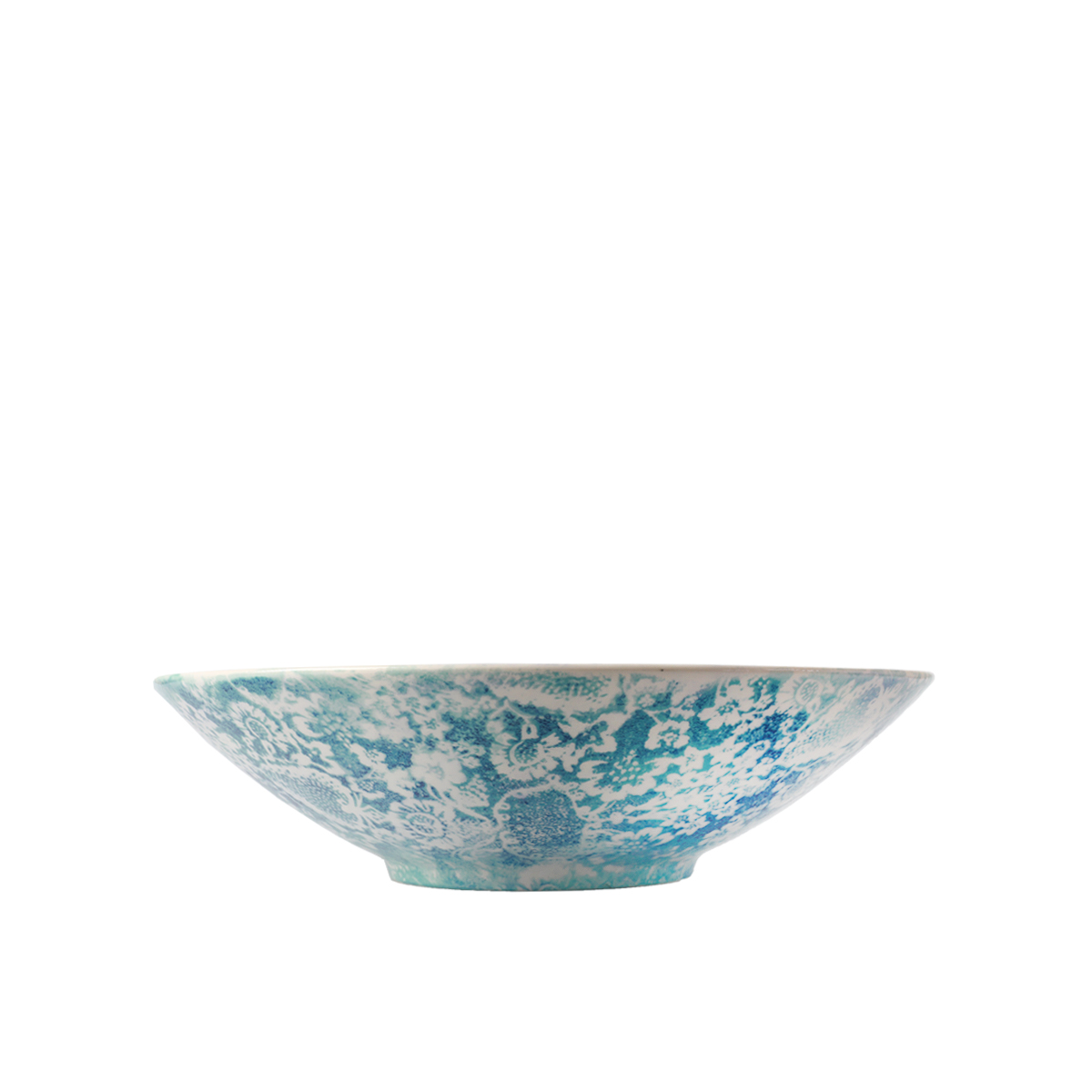Ceramiche Fabbro Bowl With Blue Ornaments 36x9 CM - Image 3