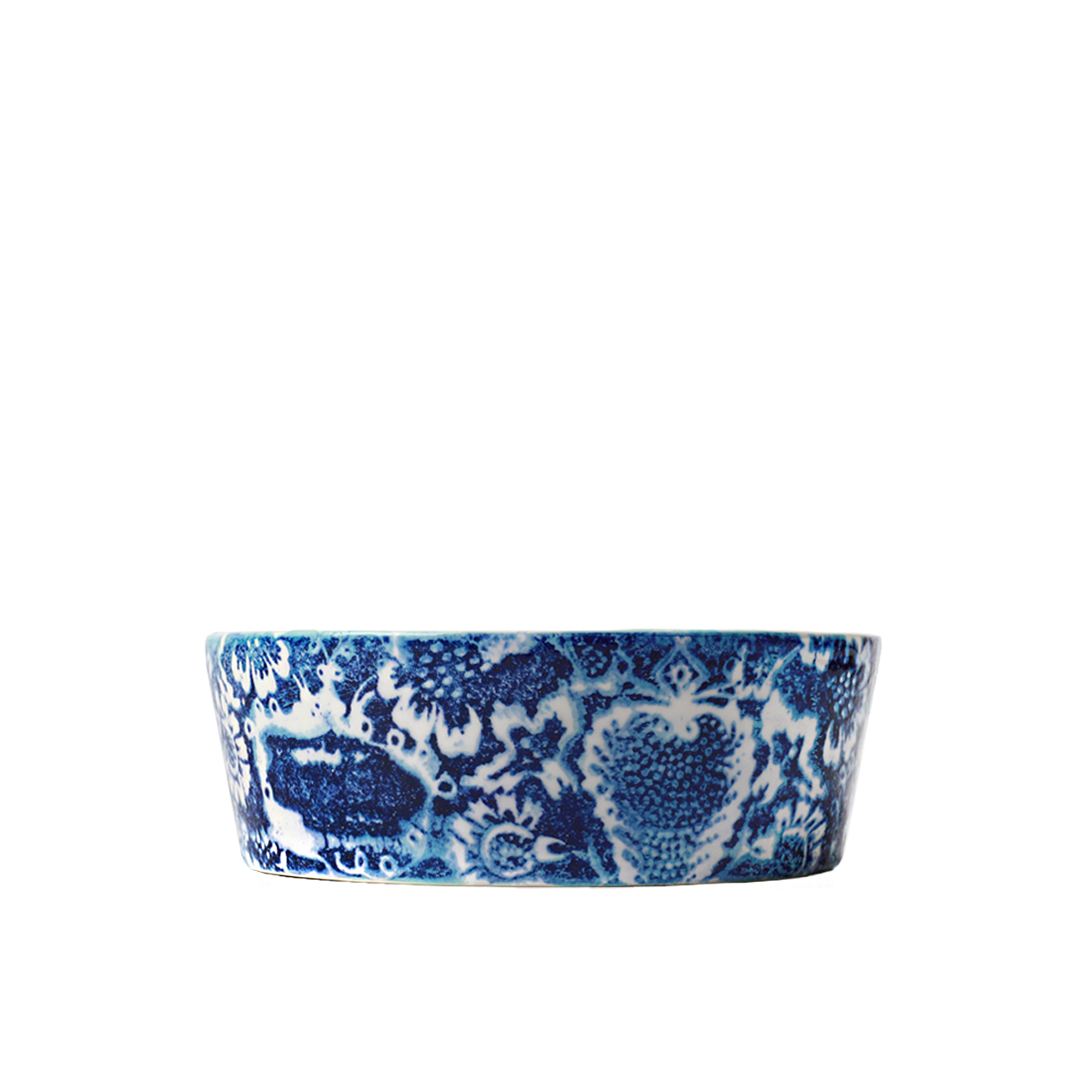 Ceramiche Fabbro Bowl With Blue Ornaments 19x6 CM - Image 2