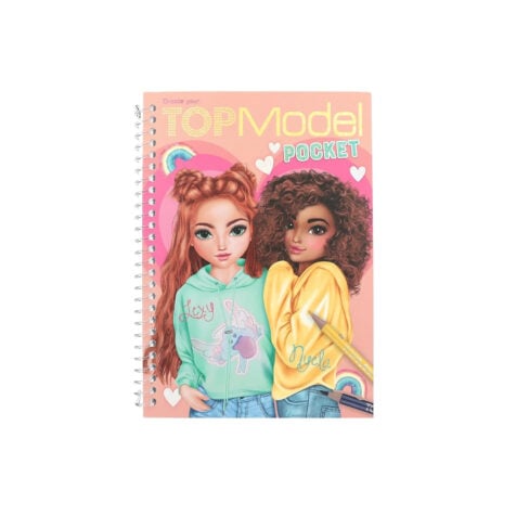 სადიზაინერო ალბომი სტიკერებით და გასაფერადებლით 17.5x13 სმ Top Model