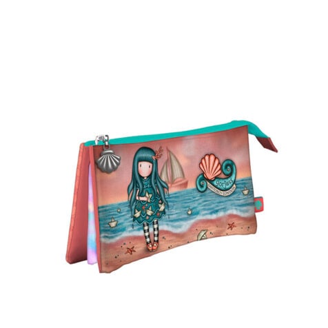 Santoro Gorjuss Washed Ashore Triple Pencil Case 21.5x12x8 CM
