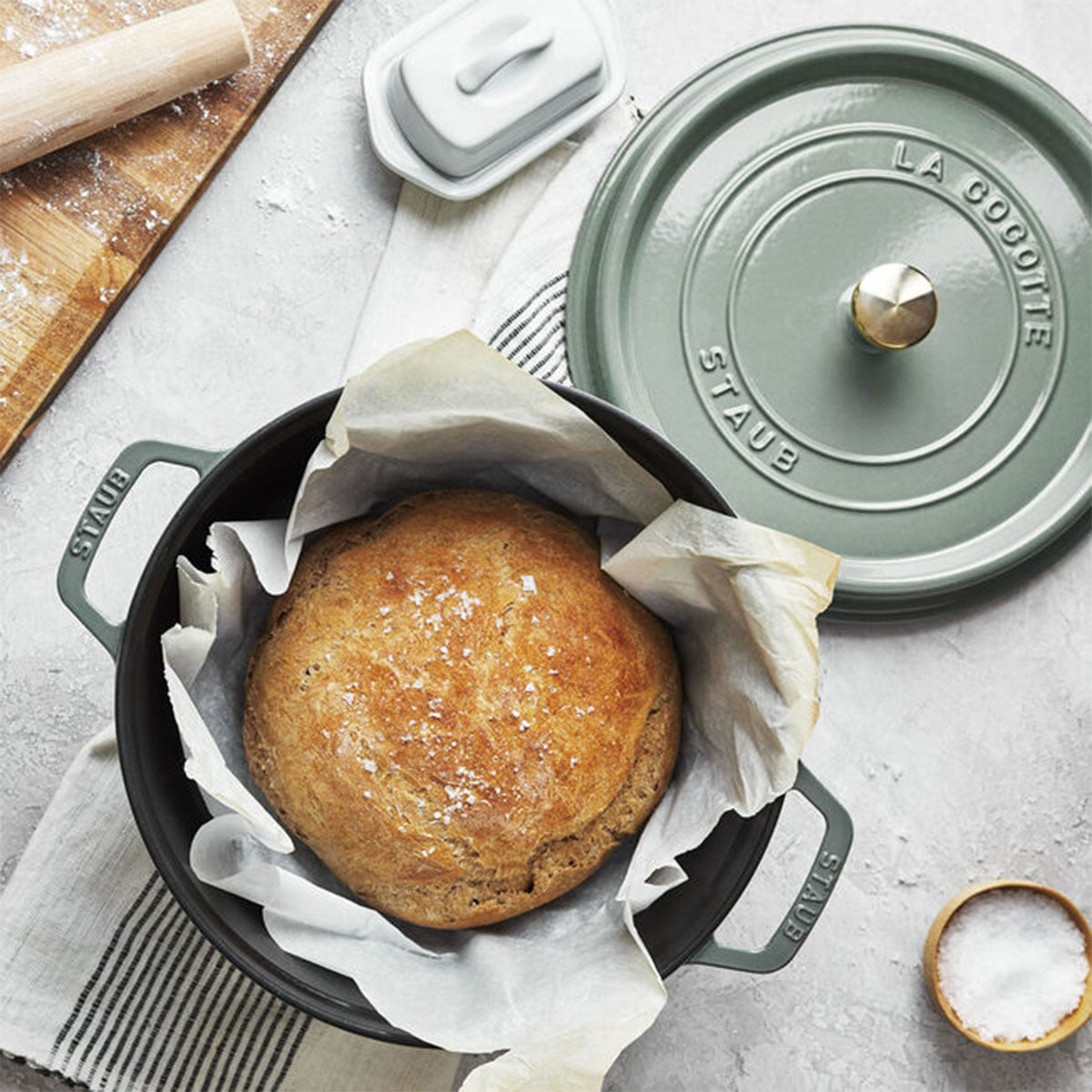 Staub Cocotte Eucalyptus Cast Iron 7 L - Image 7