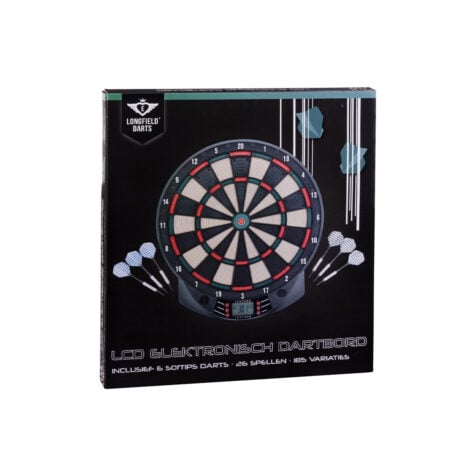 დარტსის დაფა ელექტრონული ეკრანით და 6 ისრით 41 სმ Engelhart